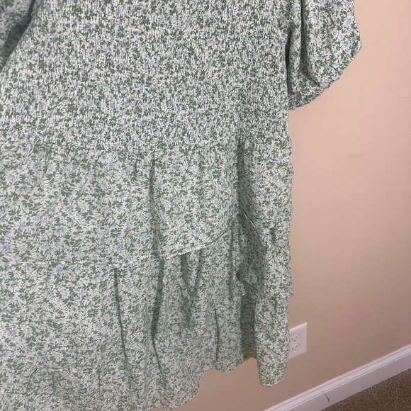 English Factory Plus Puff-Sleeve Smocked Tiered Dress size 1X cotton - Picture 3 of 8